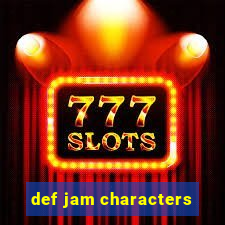 def jam characters